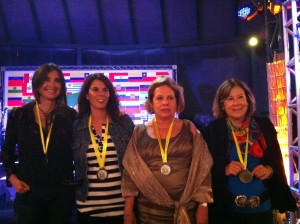Terceiro lugar na categoria feminina: Marcela Corssen, Adriana Deik,Isabel Palma, Loreto Cuevas